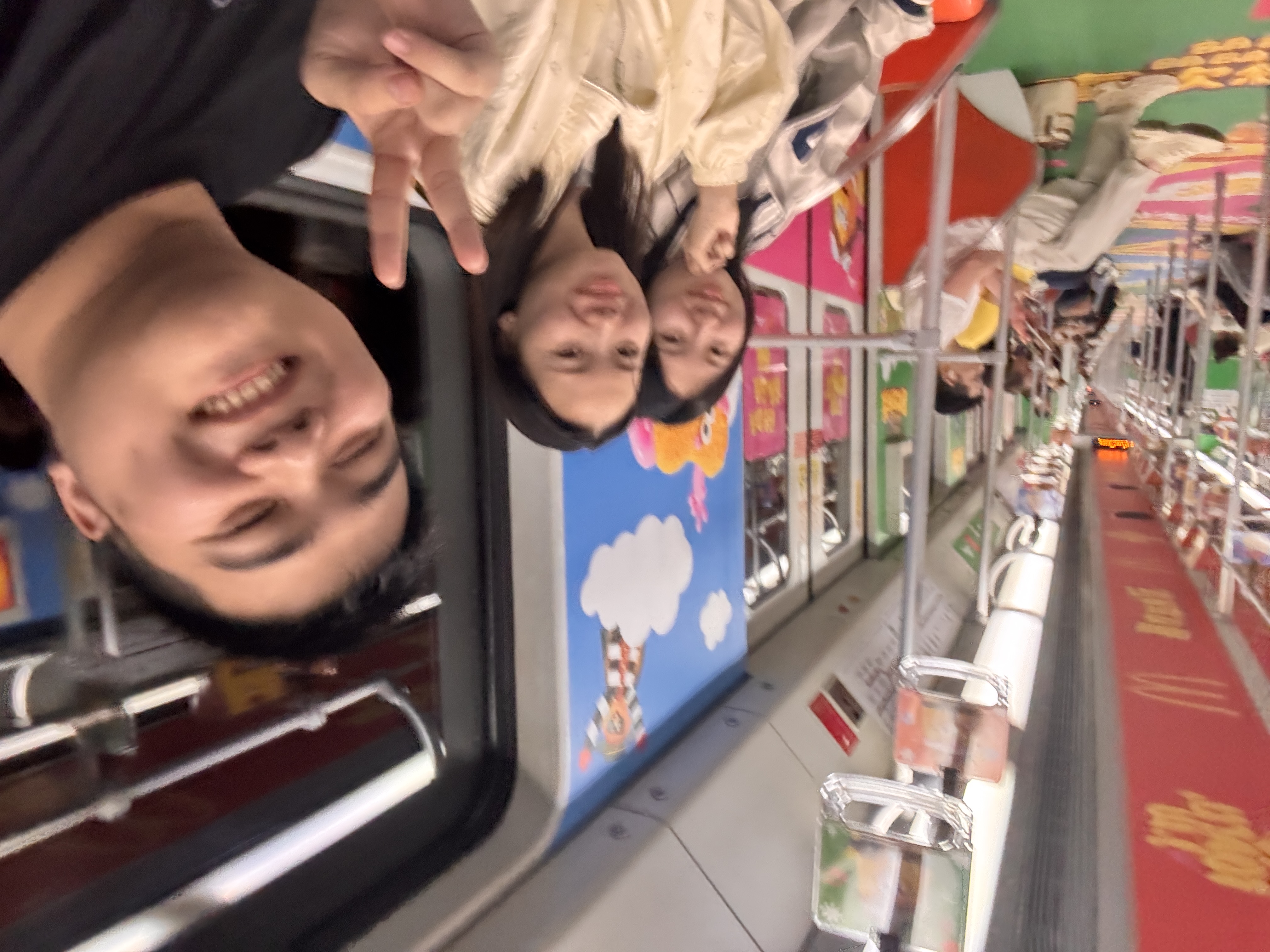 疲惫地铁三人组（回程）